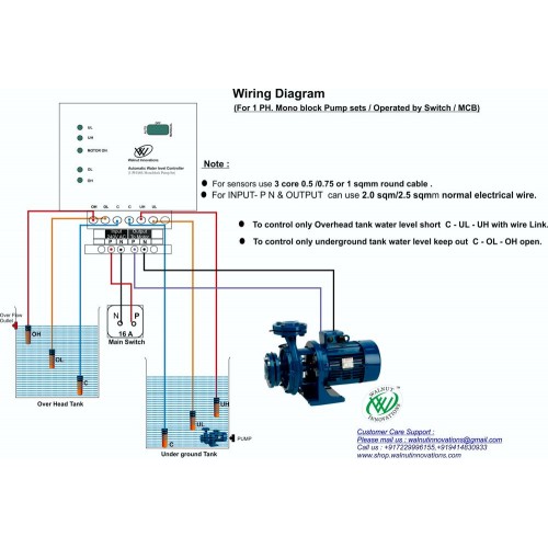 Automatic Water Level Controller for Mono Block Pump Sets